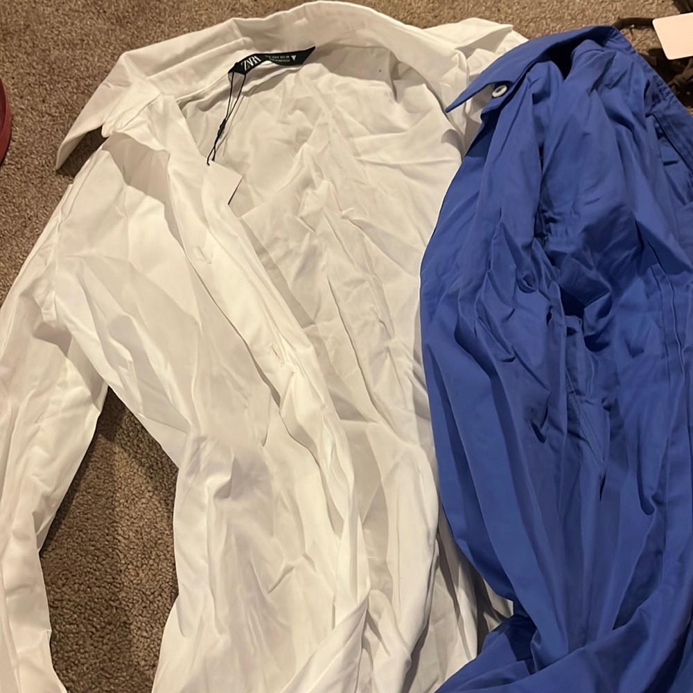 Never worn Zara the modern slim shirts